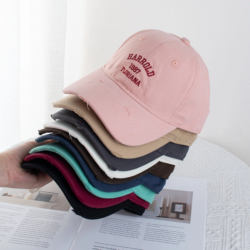 Wholesale Letter Embroidered Pink Baseball Cap Soft Top Cap