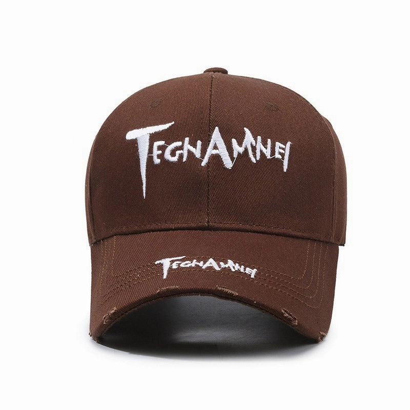 Wholesale Letter Embroidery Ripped Edge Hard Top Baseball Cap