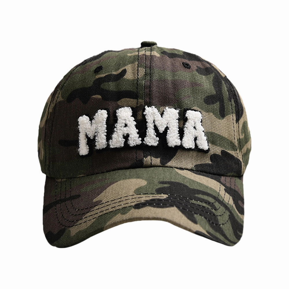 Wholesale Letter MAMA Embroidery Outdoor Sunshade and Sun Protection Duckbill Cap