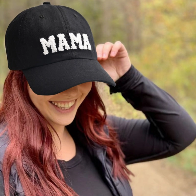 Wholesale Letter MAMA Embroidery Outdoor Sunshade and Sun Protection Duckbill Cap