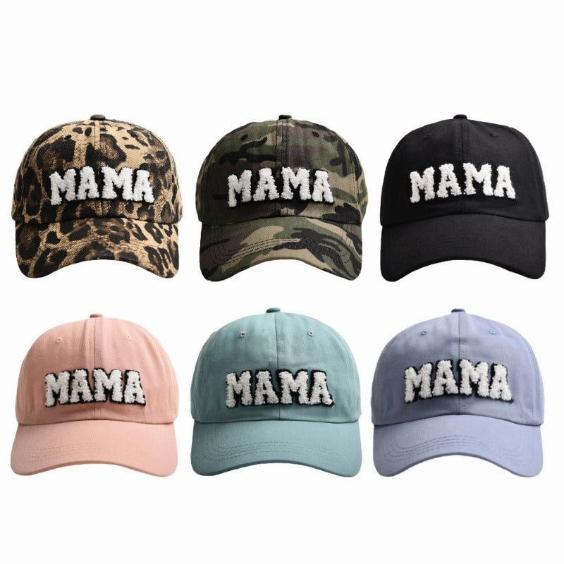 Wholesale Letter MAMA Embroidery Outdoor Sunshade and Sun Protection Duckbill Cap