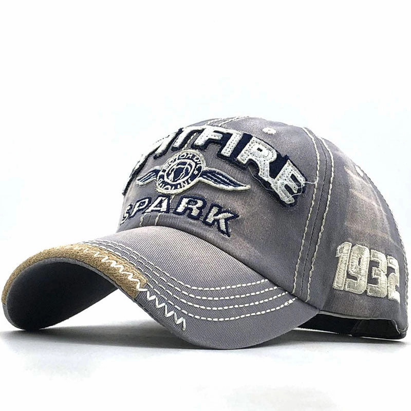 Wholesale Letter Washed Pure Cotton Letter Embroidered Sunshade Hat