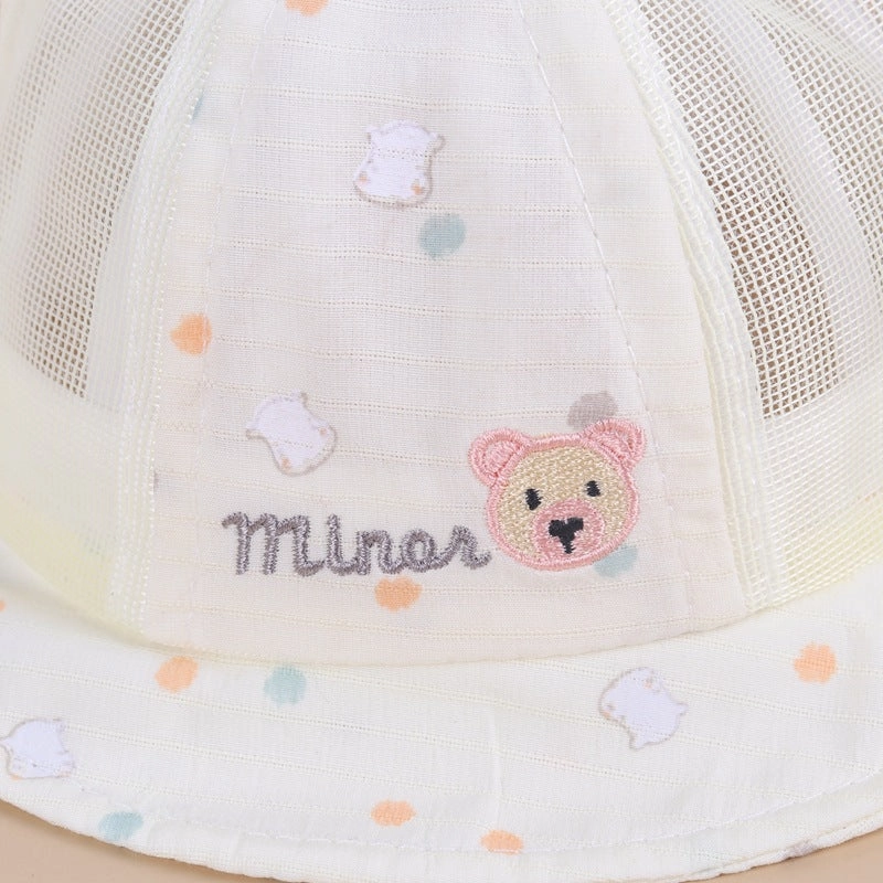 Wholesale Love Bear Kids Cotton Bucket Hat