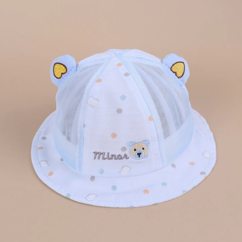 Wholesale Love Bear Kids Cotton Bucket Hat