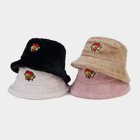 Wholesale Love Letters Bucket Hat Plush Hat