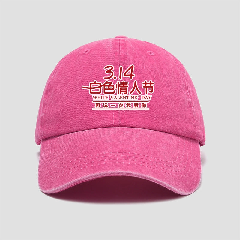 Wholesale March 14th White Day Say I Love You Again Hat Baseball Cap