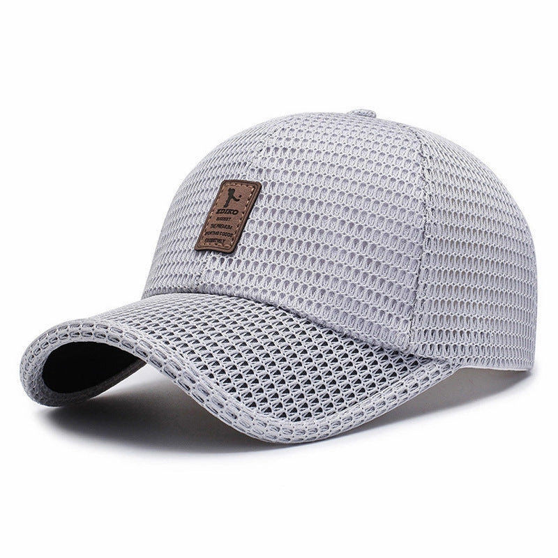 Wholesale Men's Hat Summer Outdoor Sun Hat Mesh Hat Sun Protection Fishing Hat Breathable Mesh Baseball Cap