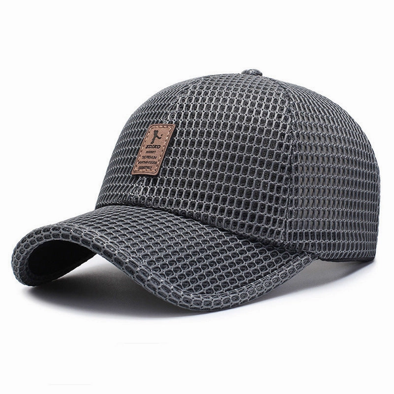 Wholesale Men's Hat Summer Outdoor Sun Hat Mesh Hat Sun Protection Fishing Hat Breathable Mesh Baseball Cap