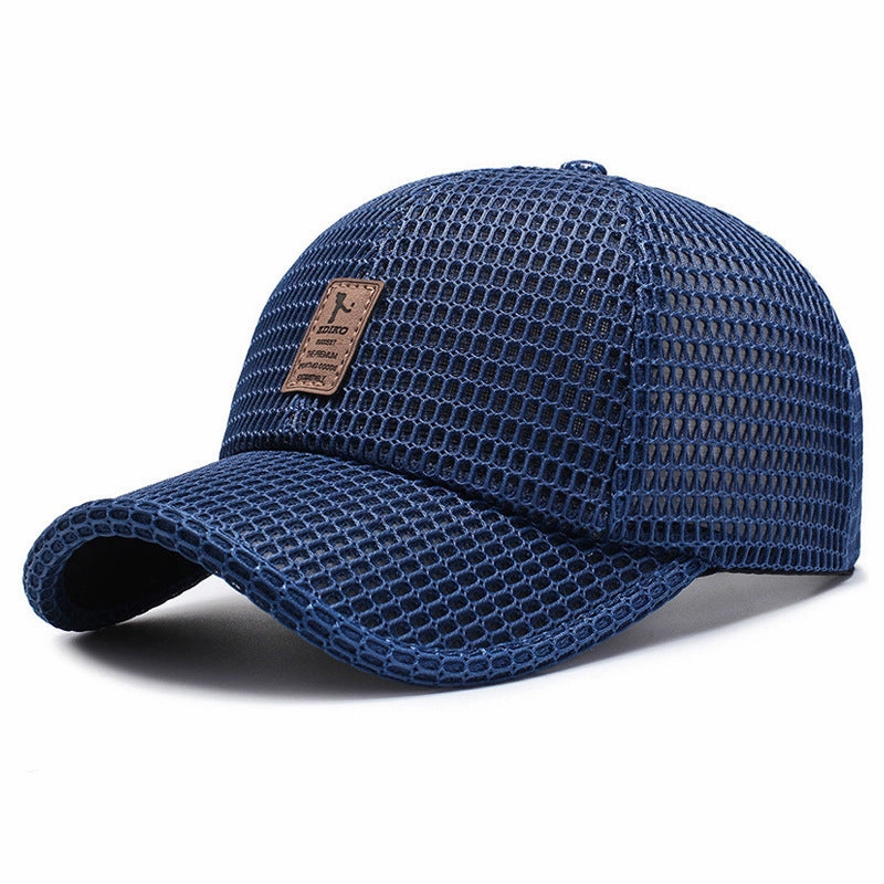 Wholesale Men's Hat Summer Outdoor Sun Hat Mesh Hat Sun Protection Fishing Hat Breathable Mesh Baseball Cap