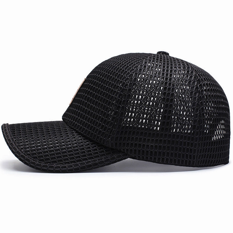 Wholesale Men's Hat Summer Outdoor Sun Hat Mesh Hat Sun Protection Fishing Hat Breathable Mesh Baseball Cap