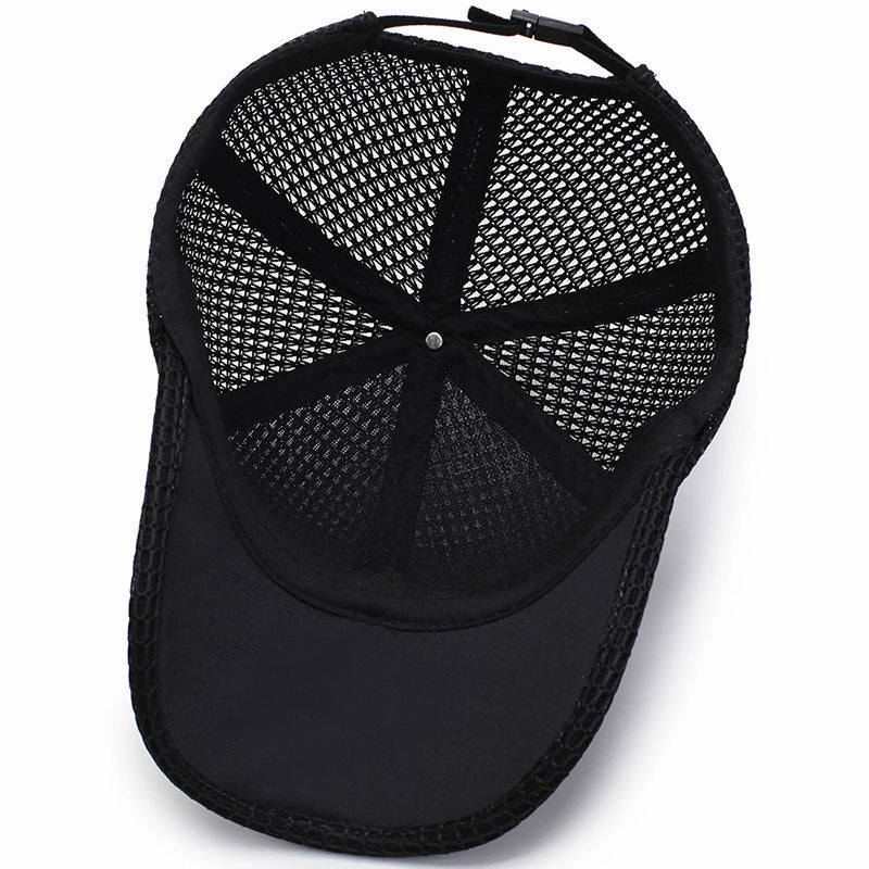 Wholesale Men's Hat Summer Outdoor Sun Hat Mesh Hat Sun Protection Fishing Hat Breathable Mesh Baseball Cap