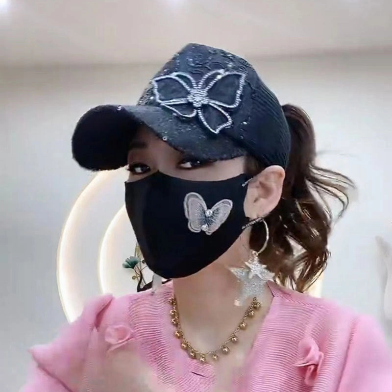 Wholesale Mesh Diamond Butterfly Baseball Cap