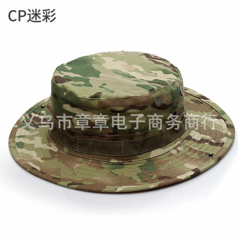 Wholesale Military Fan Outdoor Python Pattern Camouflage Mountaineering Fisherman Hat
