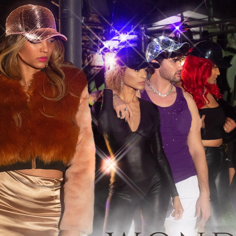 Wholesale Mirrored Disco Ball Mirrored Party Baseball Cap