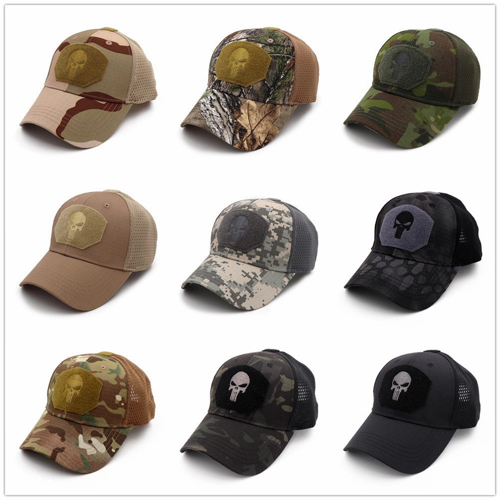 Wholesale Mountaineering Sun Visor Mesh Hat Velcro Baseball Cap