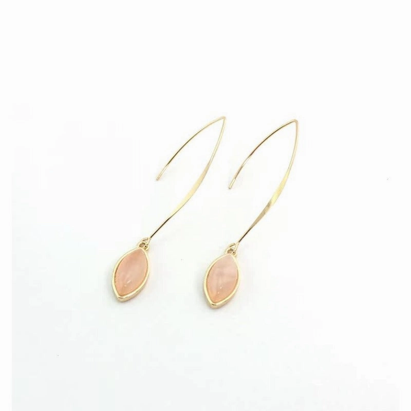 Wholesale Natural Stone Inlaid Drop Earrings