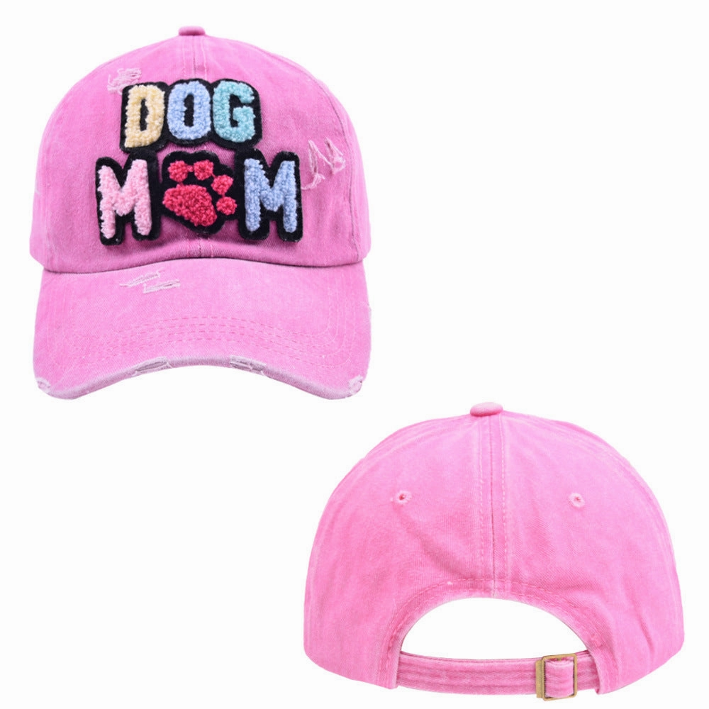 Wholesale new DOG MOM baseball cap autumn women's casual Joker cap