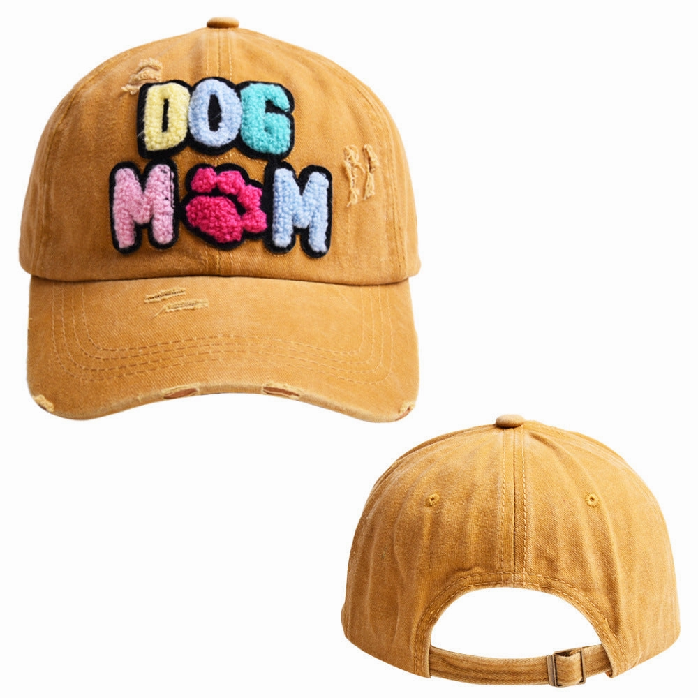 Wholesale new DOG MOM baseball cap autumn women's casual Joker cap