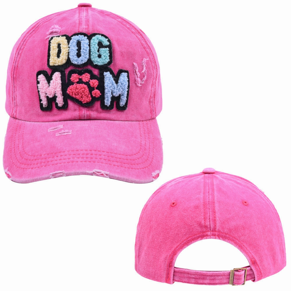 Wholesale new DOG MOM baseball cap autumn women's casual Joker cap
