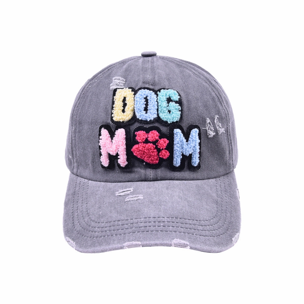 Wholesale new DOG MOM baseball cap autumn women's casual Joker cap