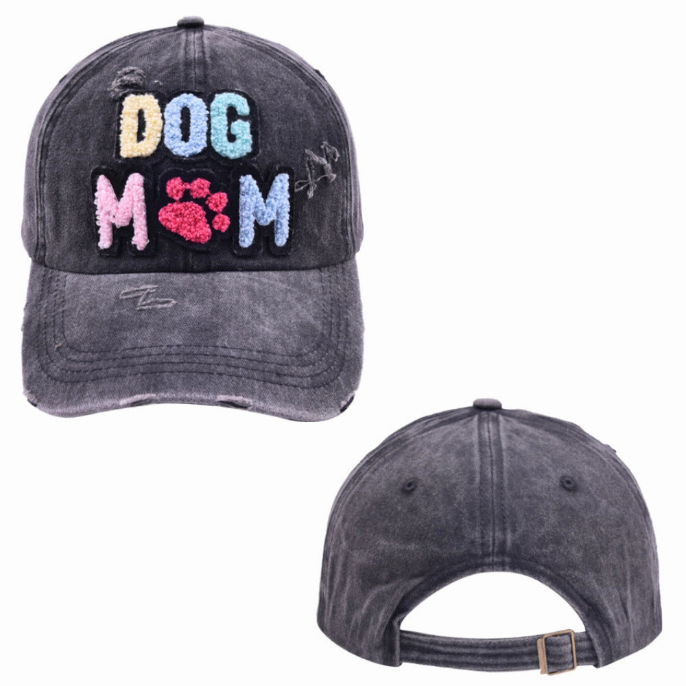 Wholesale new DOG MOM baseball cap autumn women's casual Joker cap