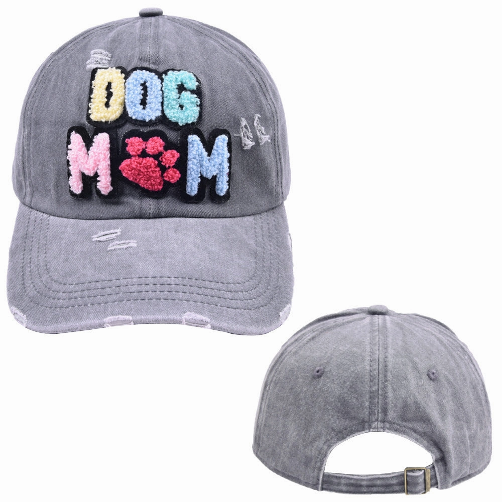 Wholesale new DOG MOM baseball cap autumn women's casual Joker cap