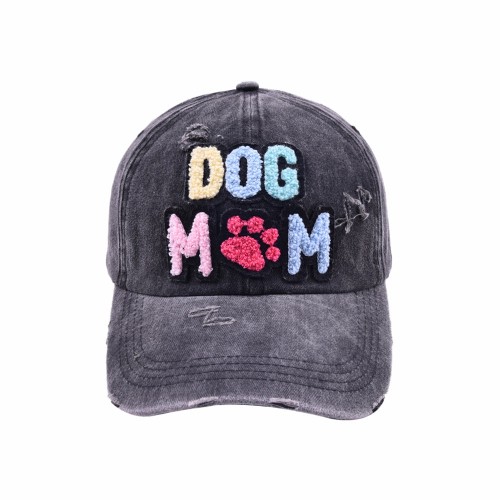 Wholesale new DOG MOM baseball cap autumn women's casual Joker cap