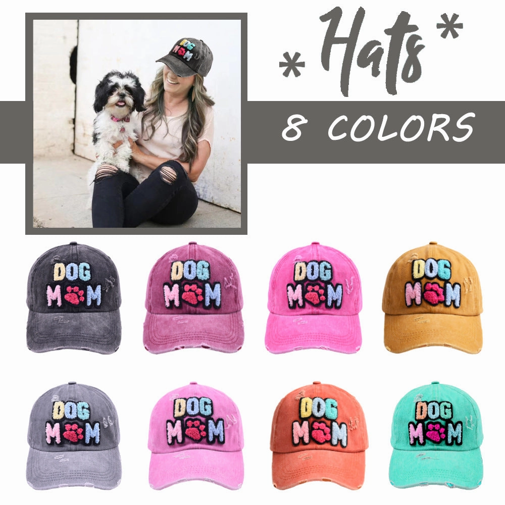 Wholesale new DOG MOM baseball cap autumn women's casual Joker cap