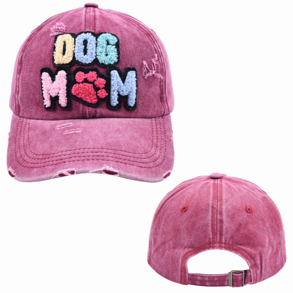 Wholesale new DOG MOM baseball cap autumn women's casual Joker cap