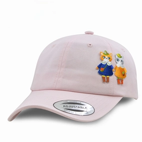 Wholesale New Duck Tongue Baseball Cap Cartoon Embroidery Pink Cap