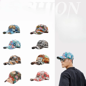 Wholesale New Hip-hop Trend Cross-border Letter Print Graffiti Cap