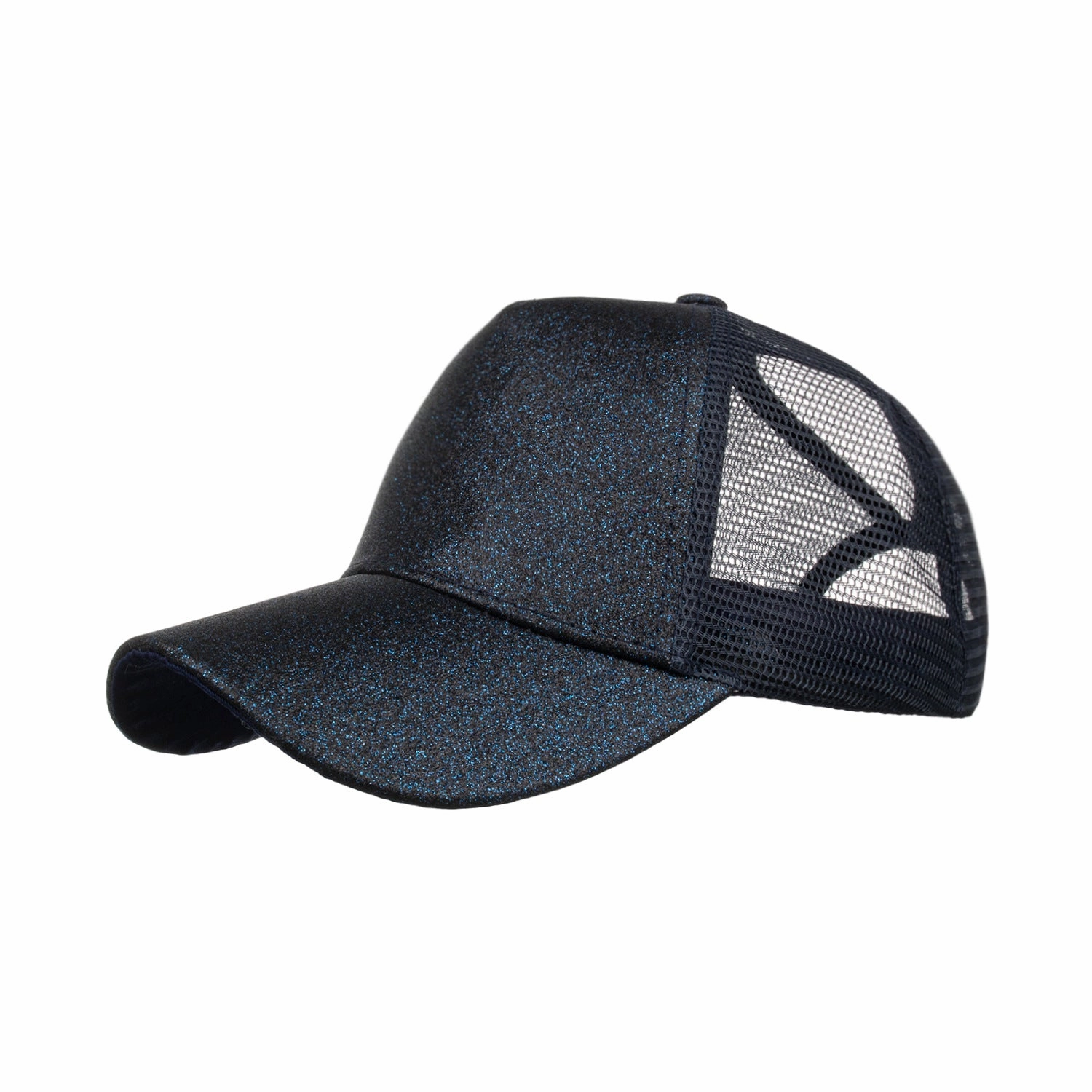 Wholesale new multi-color bright pink ponytail baseball cap ponytail net cap