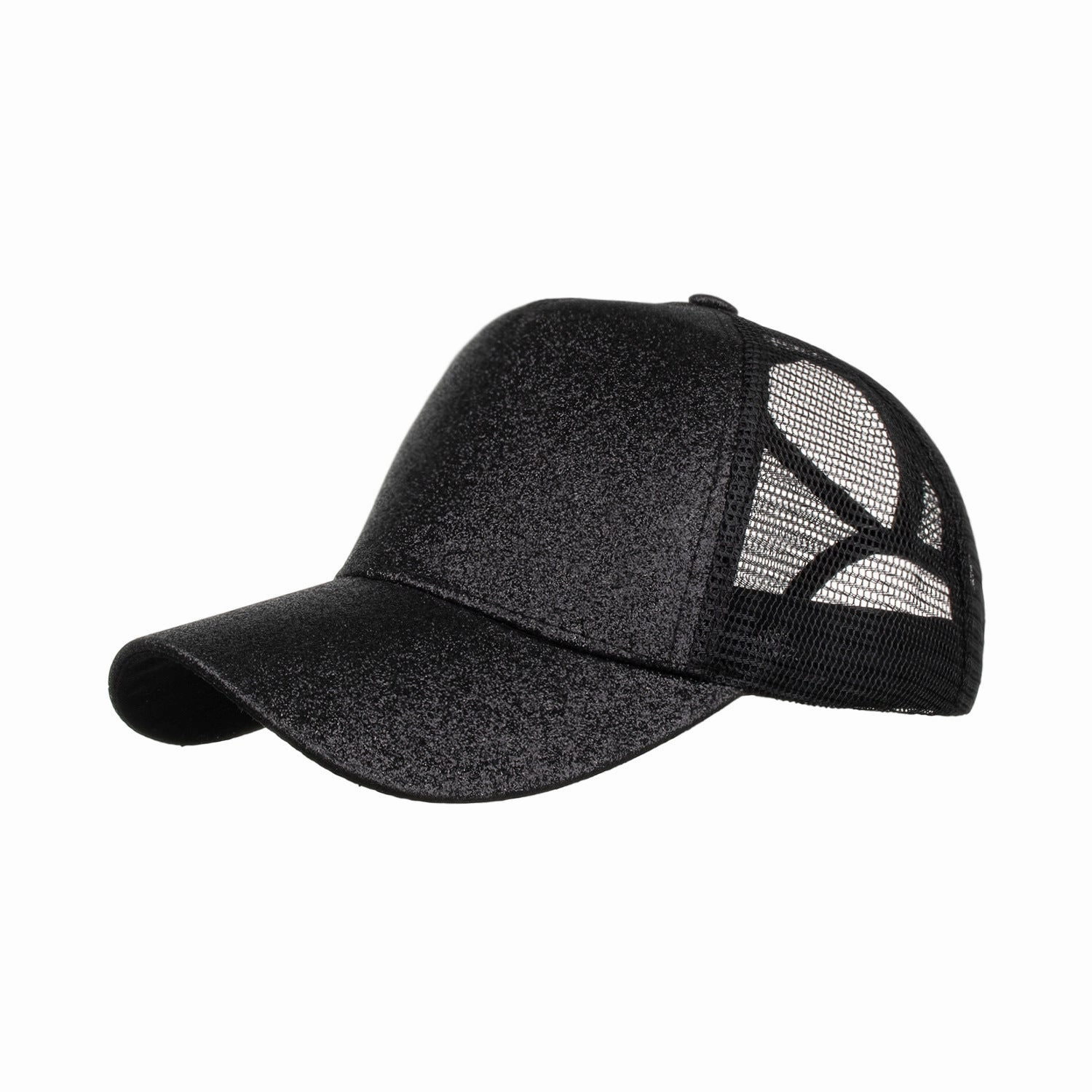 Wholesale new multi-color bright pink ponytail baseball cap ponytail net cap