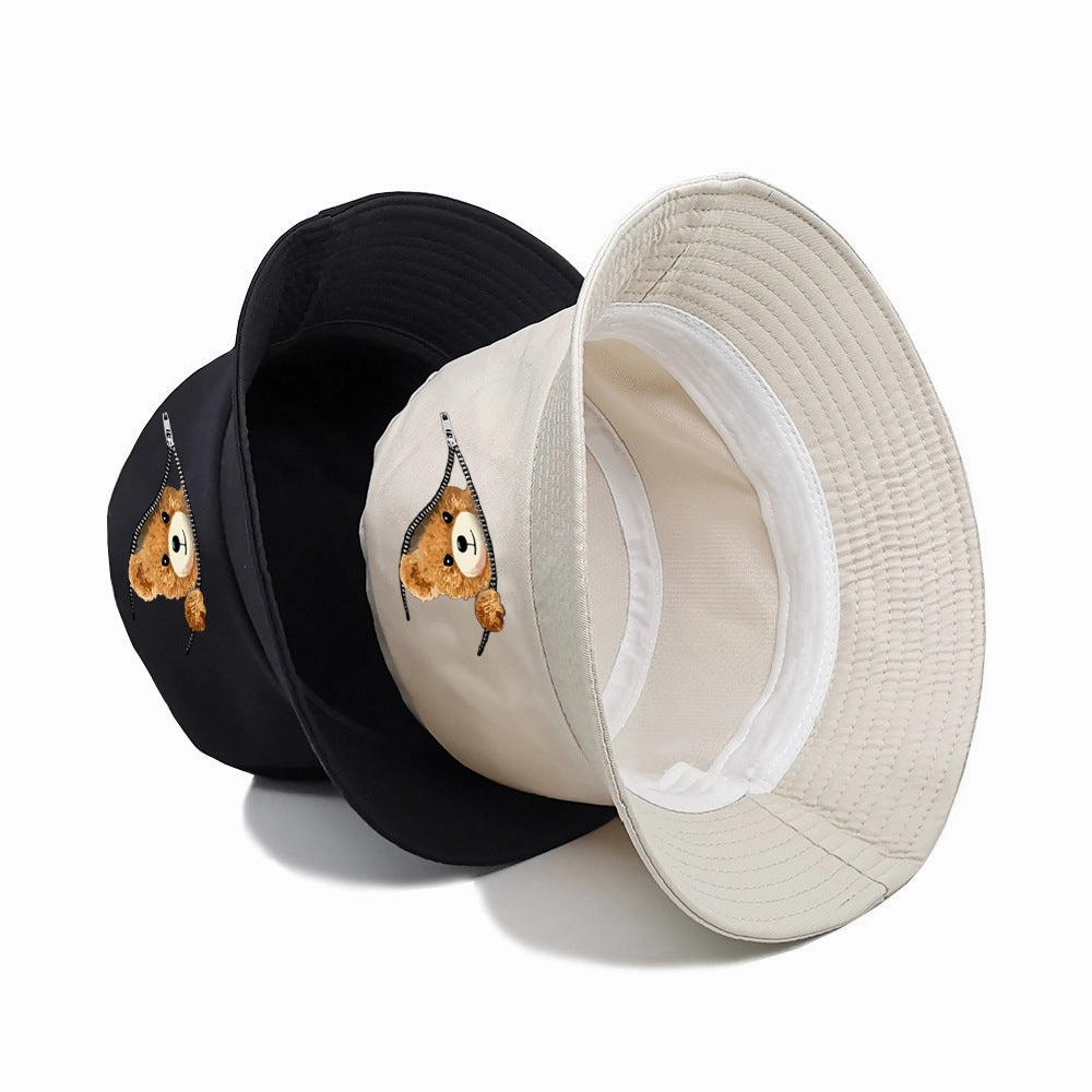Wholesale New Printed Bear Bucket Hat