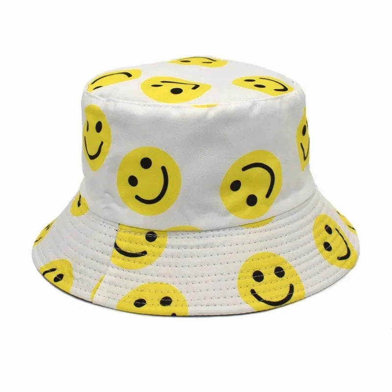 Wholesale New Smiley Face Printed Bucket Hat