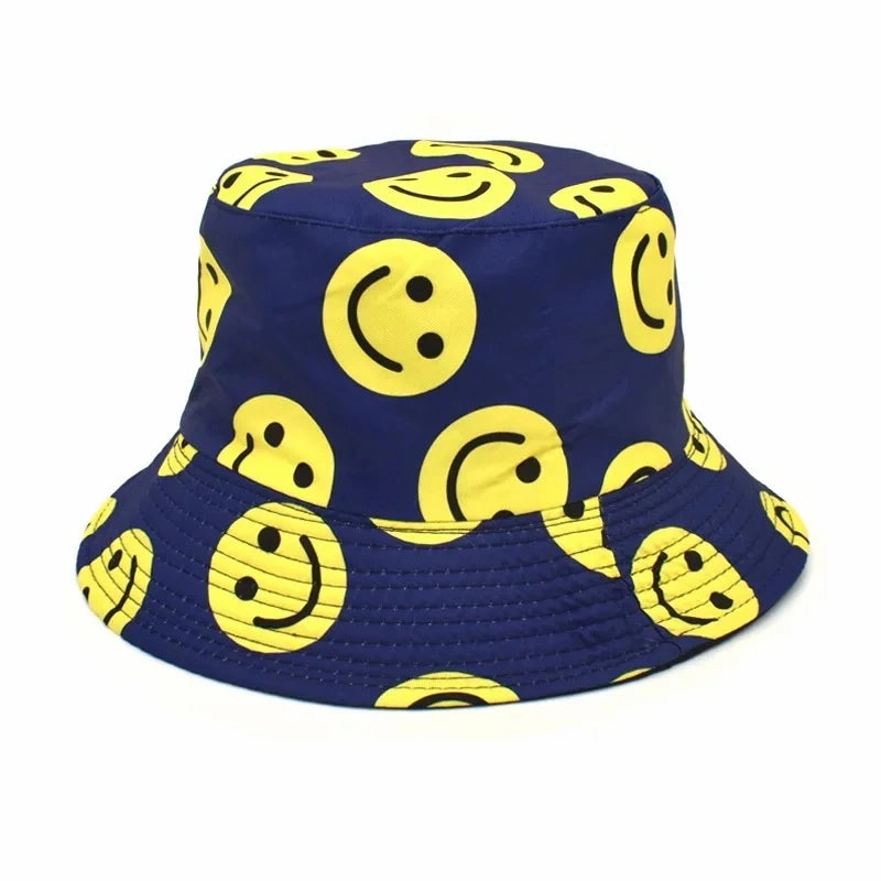 Wholesale New Smiley Face Printed Bucket Hat
