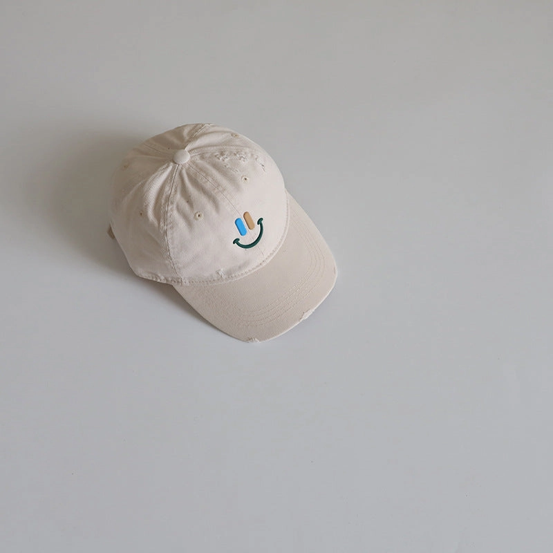 Wholesale New Style Smiley Face Embroidery Sun Visor Casual Baseball Cap
