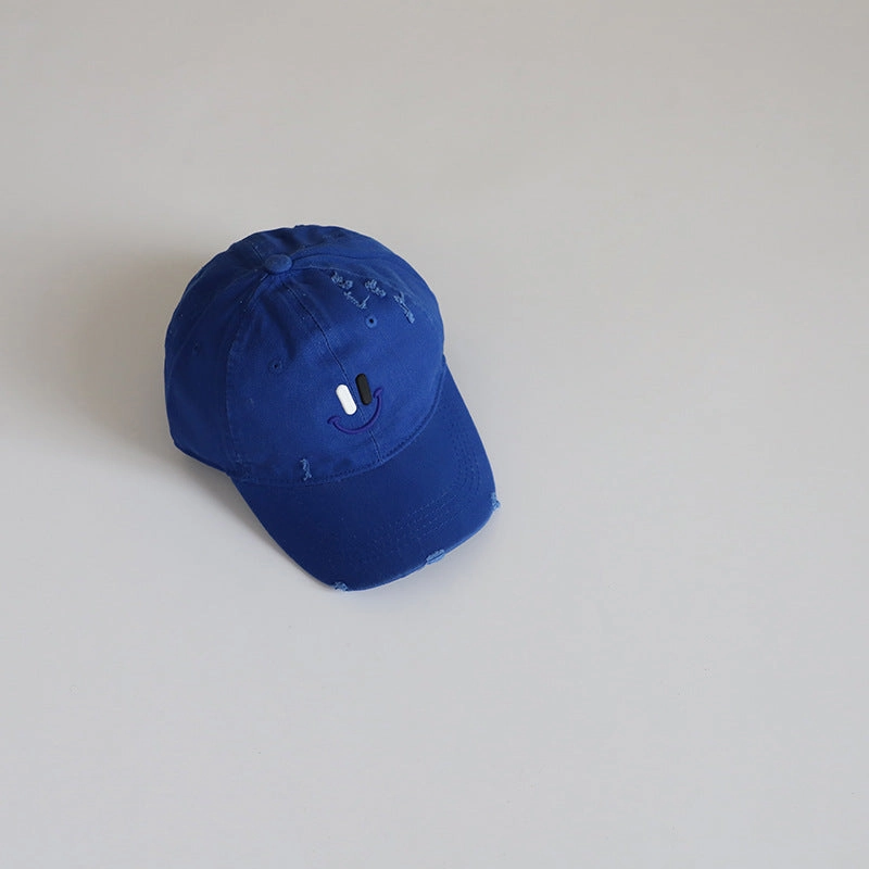 Wholesale New Style Smiley Face Embroidery Sun Visor Casual Baseball Cap