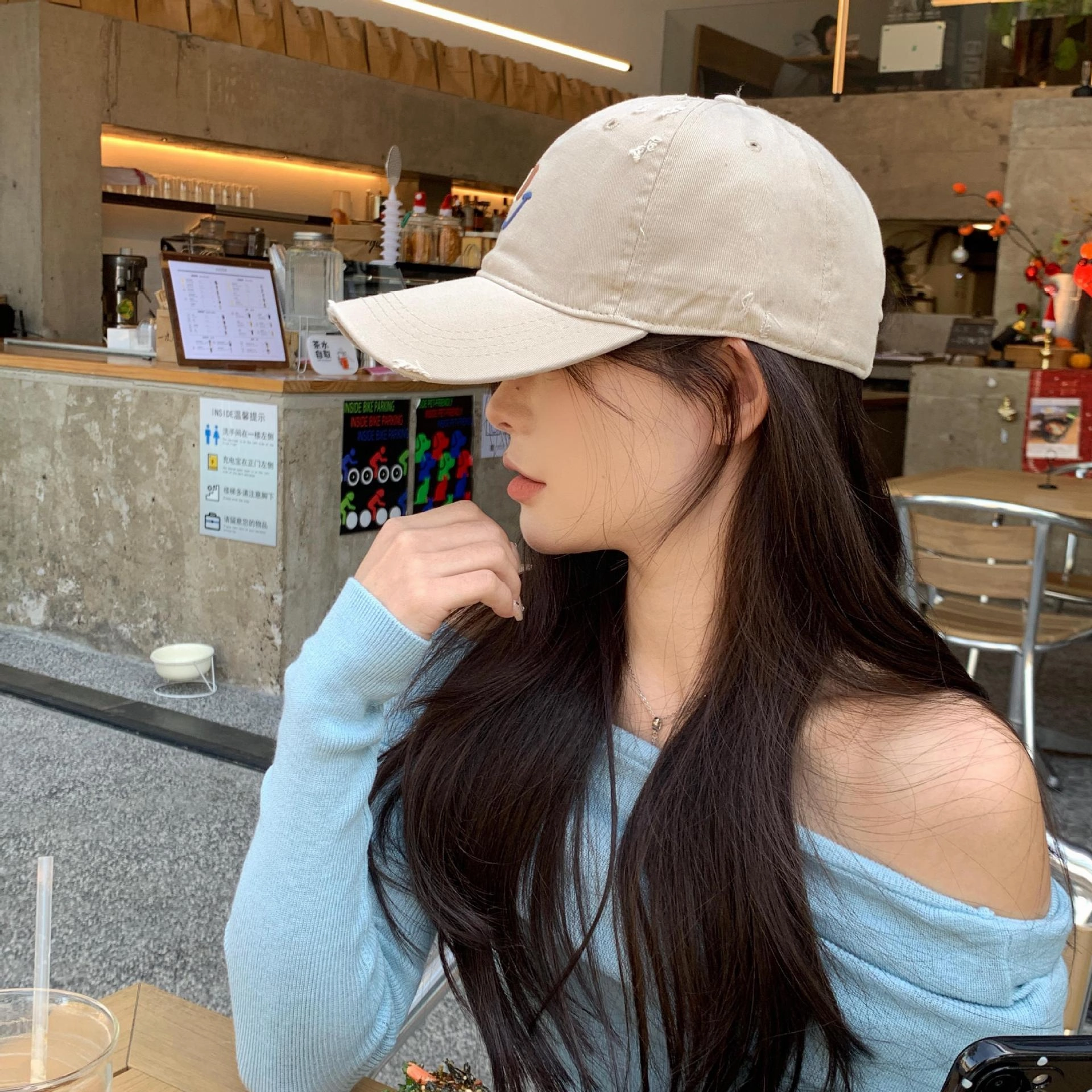 Wholesale New Style Smiley Face Embroidery Sun Visor Casual Baseball Cap