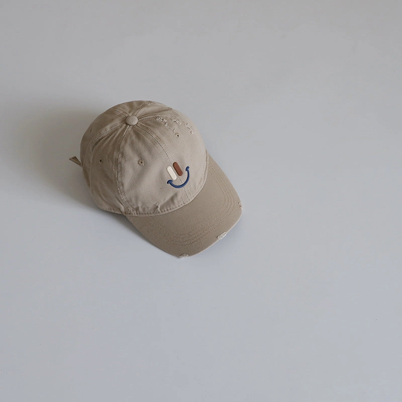 Wholesale New Style Smiley Face Embroidery Sun Visor Casual Baseball Cap