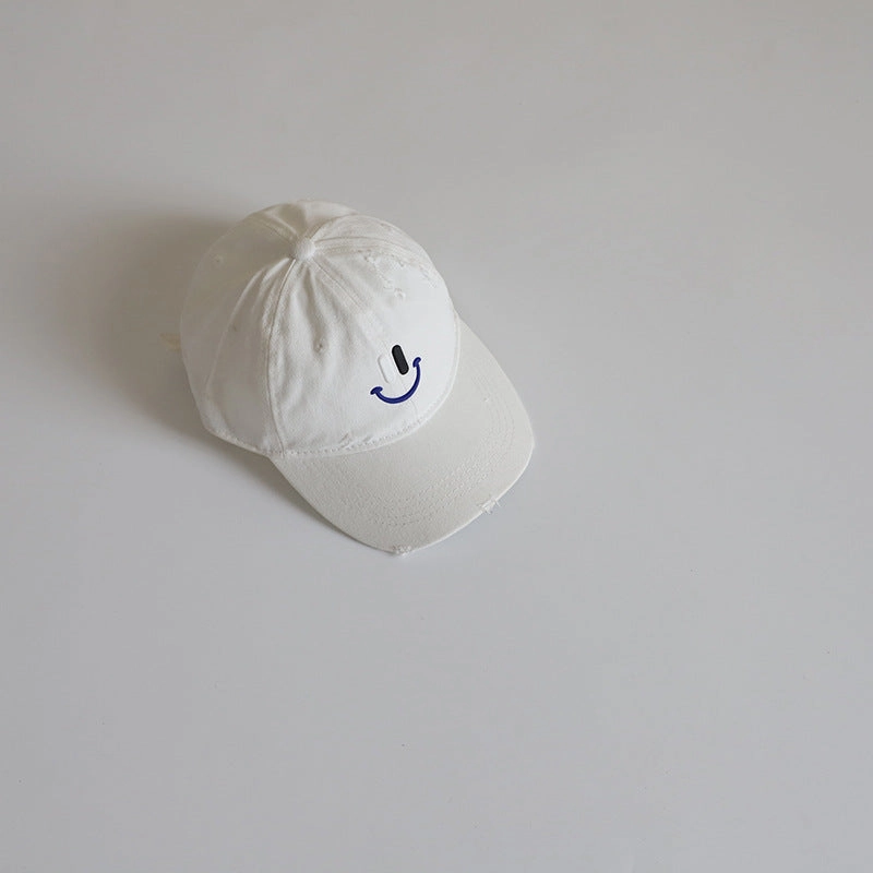 Wholesale New Style Smiley Face Embroidery Sun Visor Casual Baseball Cap