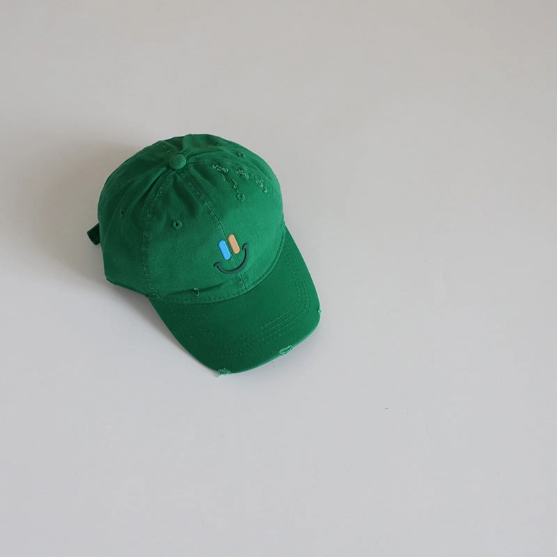 Wholesale New Style Smiley Face Embroidery Sun Visor Casual Baseball Cap