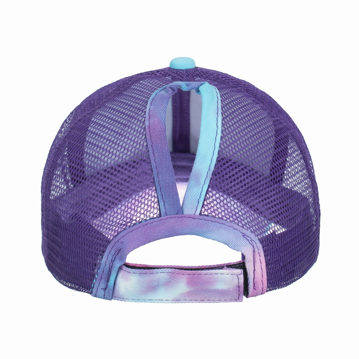 Wholesale New Tie Dye Ponytail Mesh Baseball Cap
