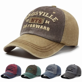Wholesale New Washed Denim Letter Baseball Cap Embroidered Trendy Letter Cap Outdoor Fashion Personalized