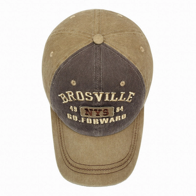 Wholesale New Washed Denim Letter Baseball Cap Embroidered Trendy Letter Cap Outdoor Fashion Personalized