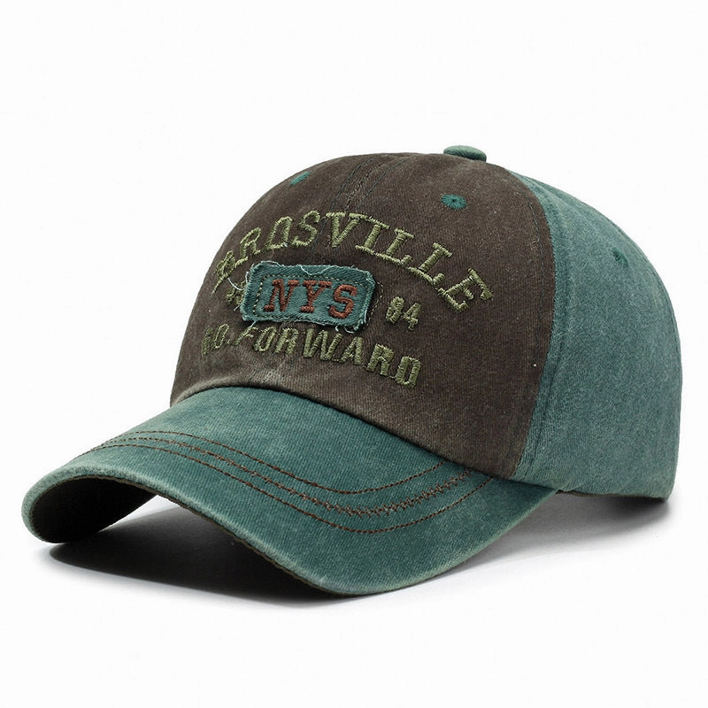 Wholesale New Washed Denim Letter Baseball Cap Embroidered Trendy Letter Cap Outdoor Fashion Personalized
