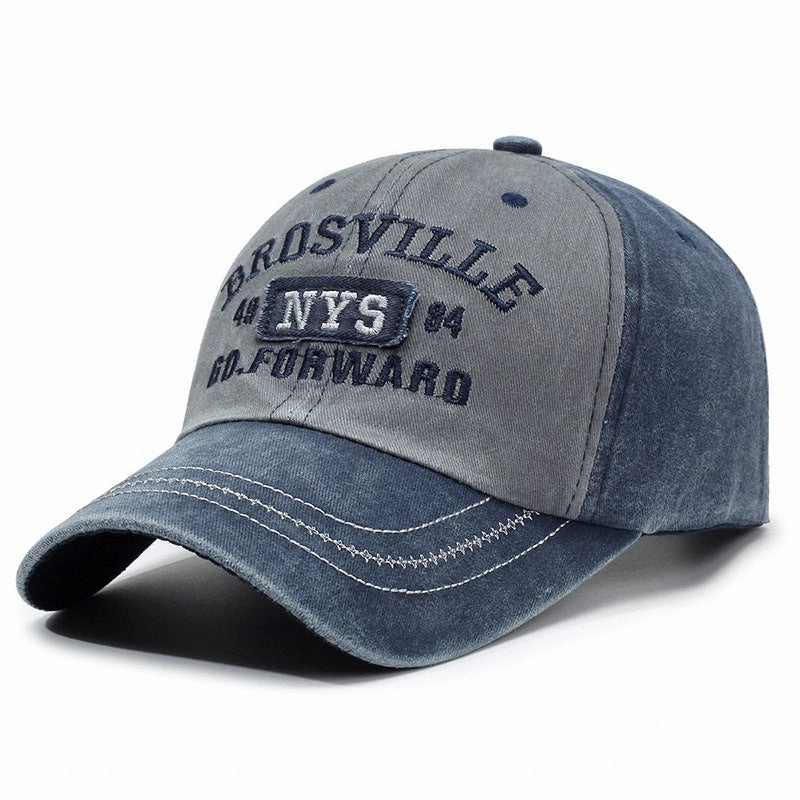 Wholesale New Washed Denim Letter Baseball Cap Embroidered Trendy Letter Cap Outdoor Fashion Personalized