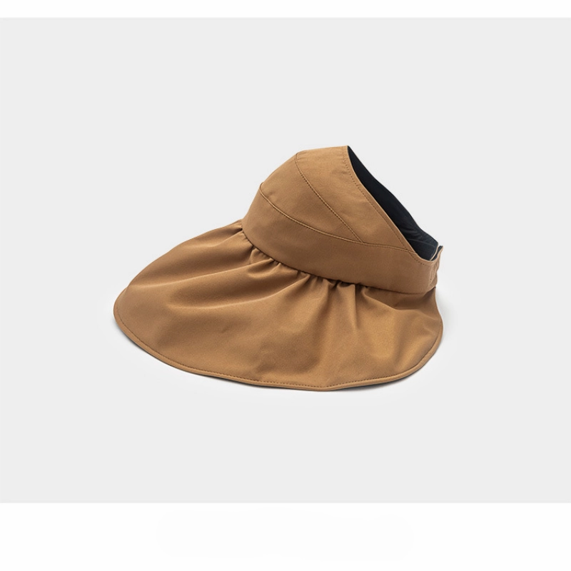 Wholesale Nylon Summer UV Protection Black Glue Sun Hat