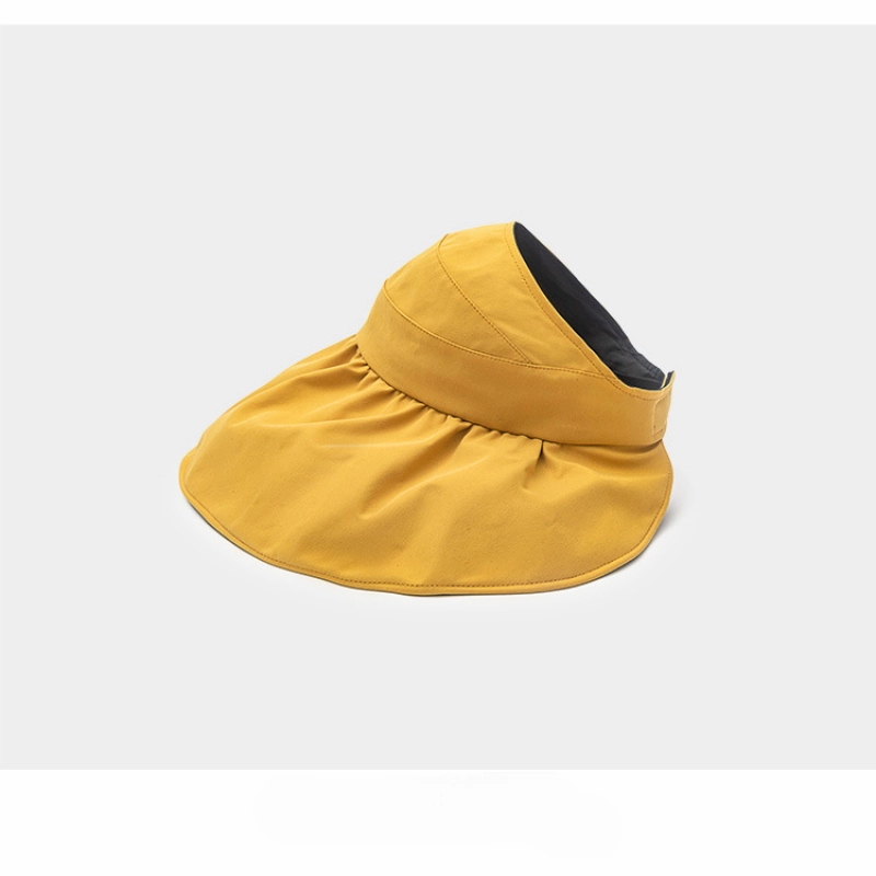 Wholesale Nylon Summer UV Protection Black Glue Sun Hat