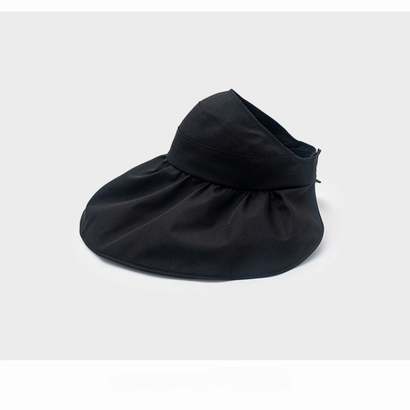 Wholesale Nylon Summer UV Protection Black Glue Sun Hat